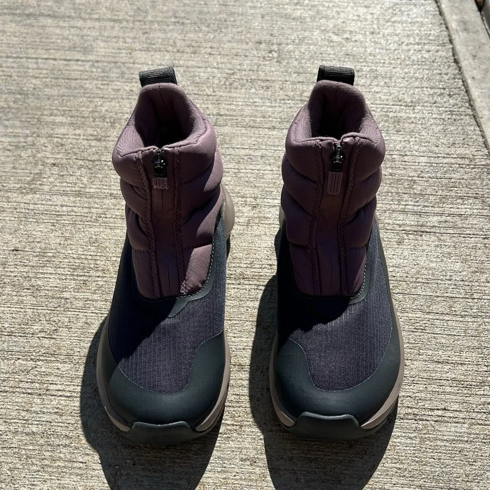 The North Face Women's ThermoBall Eco Ankle Boots Sz 5‎ Purple Gray Insulated